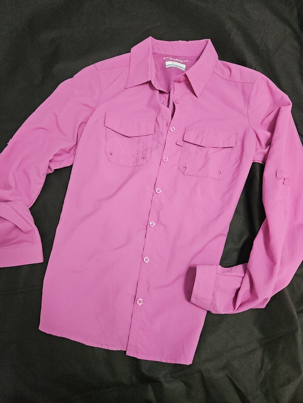 Columbia Women's Button-Down Sun Protection Long Sleeve Shirt - Pink